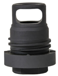 Yankee Hill 3102-1MB-24A Mini Phantom Q.D. Muzzle Brake Black Melonite Steel with 5/8"-24 tpi Threads & 1.60" OAL for 30 Cal AR-Platform
