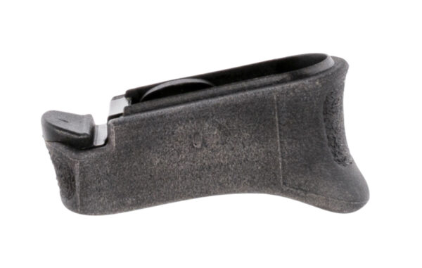 Pearce Grip PGXDS+ Magazine Extension made of Polymer with Texture Black Finish & 7/8" Gripping Surface for Springfield XD-S, XD-E & XD-S Mod.2 with Single Stack Mags (Adds 1rd 9mm Luger & 40 S&W)