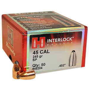 Hornady InterLock .45 Cal 245 gr Spire Point Bullets