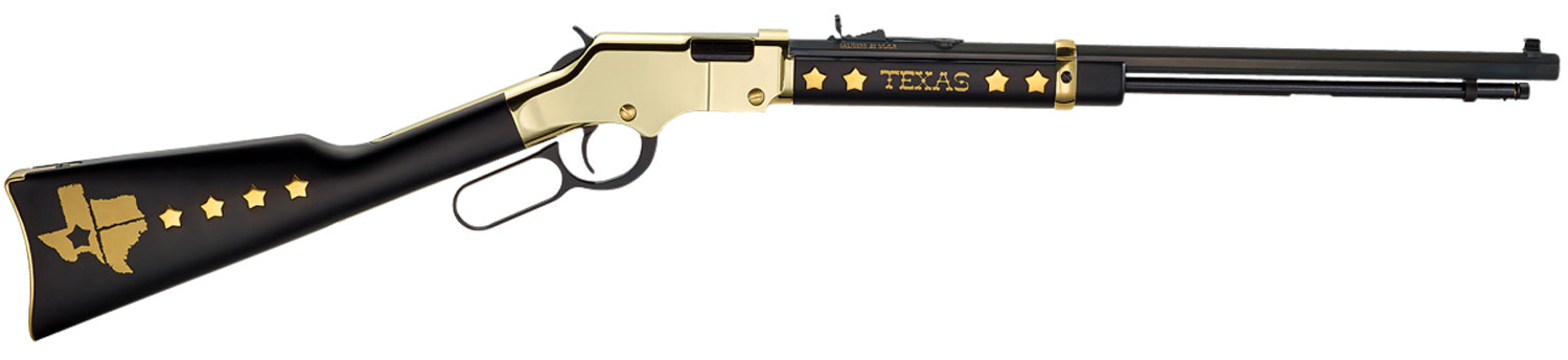 Henry Golden Boy Texas Tribute Lever Rifle, .22 LR, 20-Inch, Brasslite Walnut, 16-Round