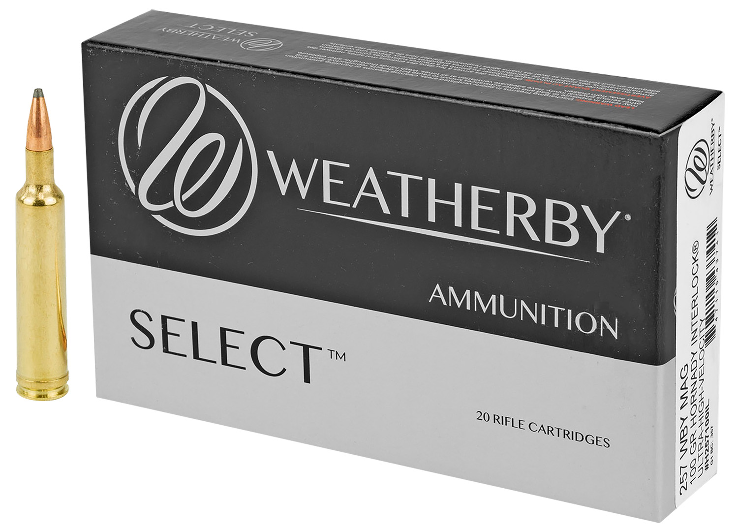 Weatherby Select .257 Weatherby Magnum 100 gr InterLock, 20-Round Box