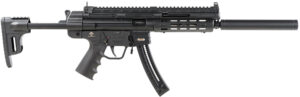 GSG GERGGSG1622ML GSG-16 Full Size 22 LR 22+1 16.25" Black Black Polymer Receiver Black Collapsible w/Storage Compartment Stock Right Hand