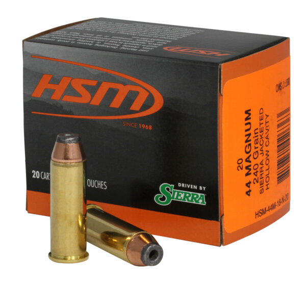 HSM 44M18N20 Pro Pistol 44 Rem Mag 240 gr Jacketed Hollow Cavity 20 Per Box/ 20 Case