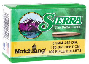 Sierra MatchKing 6.5 Creedmoor 130gr HPBT Bullets