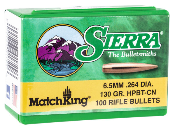 Sierra MatchKing 6.5 Creedmoor 130gr HPBT Bullets