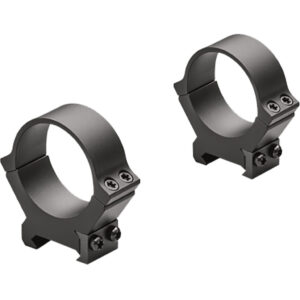 Leupold PRW2 34mm medium matte steel scope rings on white background