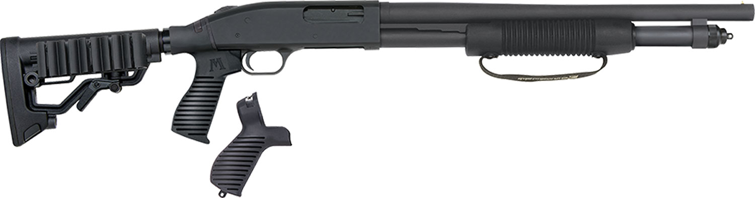 Mossberg 590 Tactical FLEX 12 Gauge Pump Shotgun, 18.5-Inch, 6-Position Stock