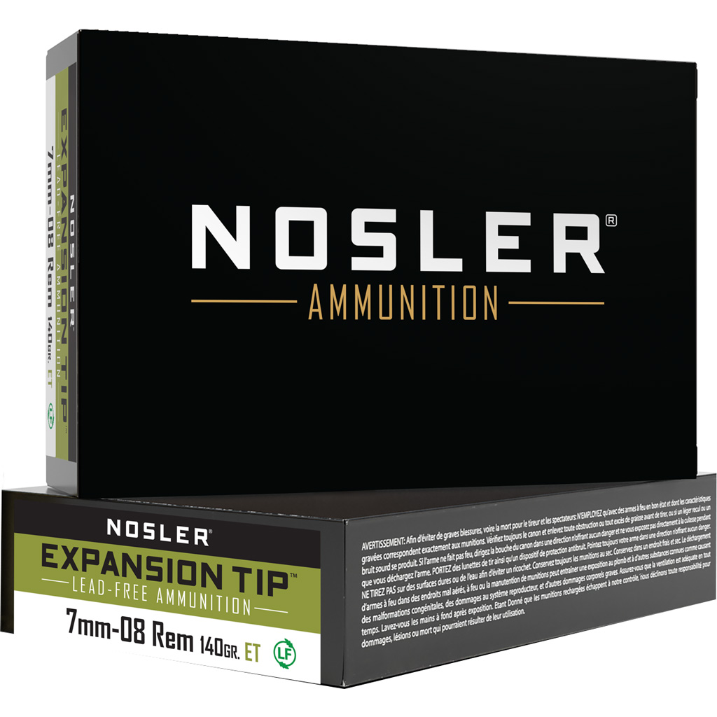 1206203 1.jpg Nosler Expansion Tip Rifle Ammunition 7mm-08 Rem. 140 gr. ET SP 20 rd.