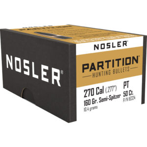 Nosler Partition .270 Caliber 160gr Spitzer Point Bullets