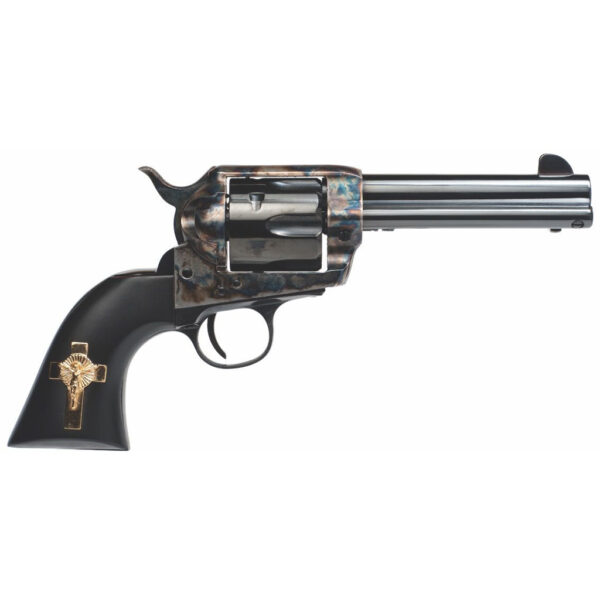 Cimarron Holy Smoker Revolver 45 Long Colt 4.75in. Case Hardened 6 Shot