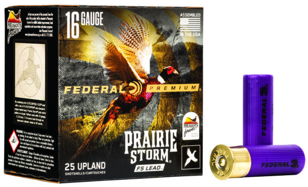 Federal Prairie Storm FS 16 Gauge 2.75-Inch 1 1/8 oz #4 Shot, 25-Round Box