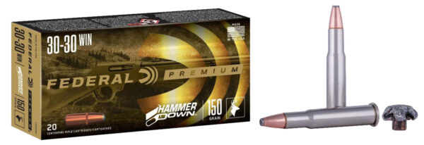 Federal LG30301 Premium HammerDown 30-30Win 150gr Bonded Soft Point 20 Per Box/10 Case