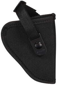 Allen 44800 Cortez Size 00 OWB Style Black Polyester, Adjustable Strap & Belt Loop Mount Type fits 2-3" Barrel Small-Medium DA Revolver Right Hand