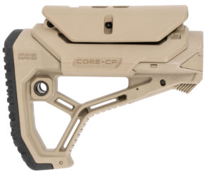 FAB Defense FXGLCORECPT GL-Core Buttstock for AR-15/ M4 w/Adjustable Cheek-Rest Flat Dark Earth Fiberglass Reinforced Polymer