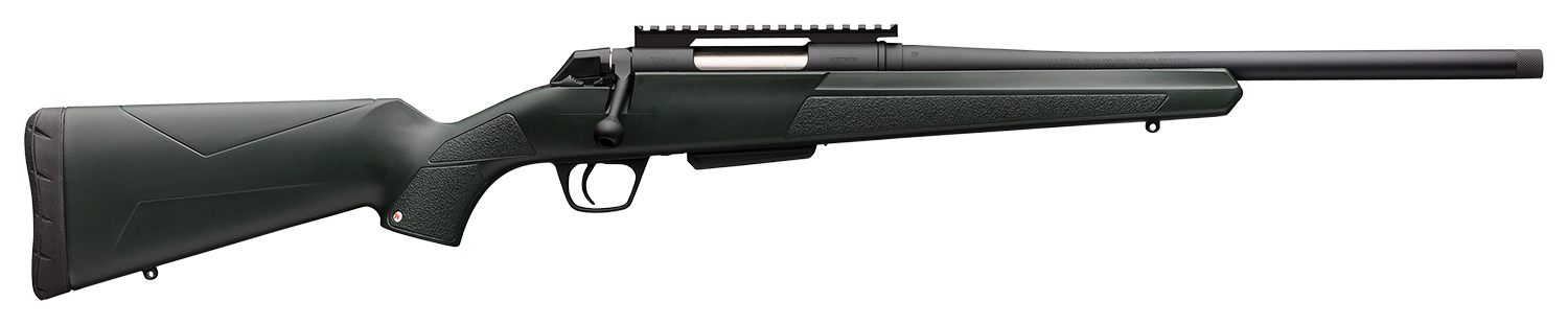 Winchester XPR Stealth Rifle, 6.5 PRC, 16.5-Inch Threaded Barrel, Black/Green