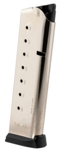 Mec-Gar MGCG4508NPF Standard 8rd 45 ACP Fits 1911 Government Nickel Stainless Steel
