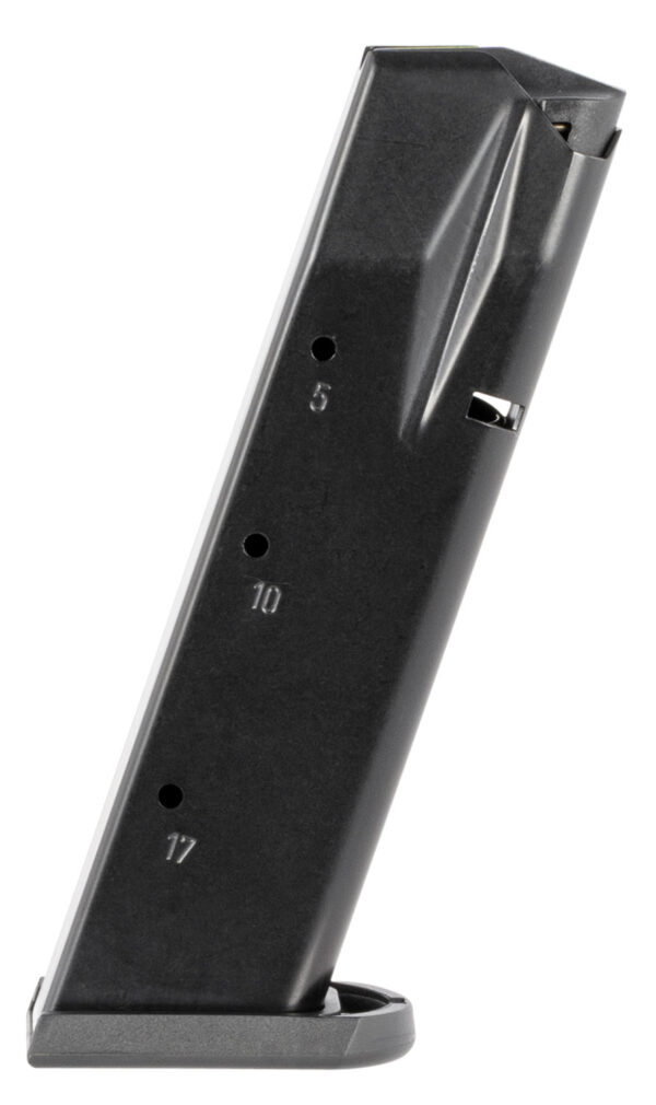Mec-Gar MGWIT9SFAFC Standard 17rd 9mm Luger Fits Tanfoglio Witness Small Frame Blued w/Anti-Friction Coating Carbon Steel