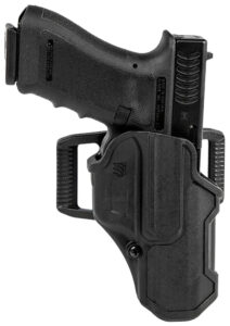 Blackhawk 410700BKR T-Series L2C Non-Light Bearing OWB Black Polymer Belt Slide Compatible w/Glock 17/22/31/34/41/47 Right Hand