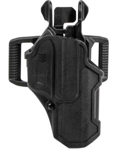 Blackhawk 410200BKL T-Series L2C Light Bearing OWB Black Polymer Belt Slide Compatible w/Glock 17/19/22/23/31/32/45/47 Left Hand