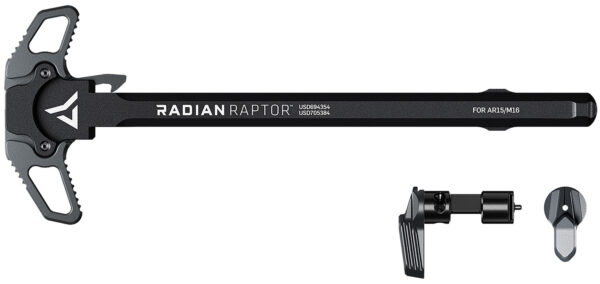 Radian Weapons R0664 Raptor Charging Handle & 45/90 Talon Safety, Radian Gray, Ambi Controls, Fits Mil-Spec AR-15/M16 Platform