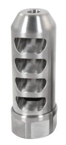 American Precision Arms G2F5838S Gen 2 Fat Bastard Self Timing Brake Stainless Steel with 5/8"-24 tpi Threads, 3.30" OAL & 1.115" Diameter for 338 Cal Rifle