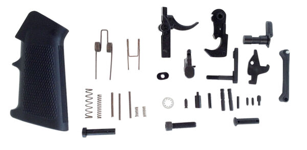 LBE Unlimited AR15LPKT Complete Lower Parts Kit w/Pistol Grip & Trigger Guard AR-15 Black