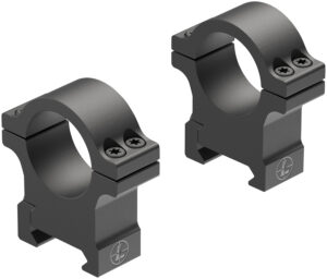 Leupold Open Range Cross-Slot Rings 1 inch High Matte, side view