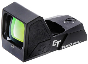 Crimson Trace 0101940 CT RAD Pro Matte Black 1x24mm 3 MOA Red Dot Reticle, CT RAD/JPoint/Shield RMS Footprint