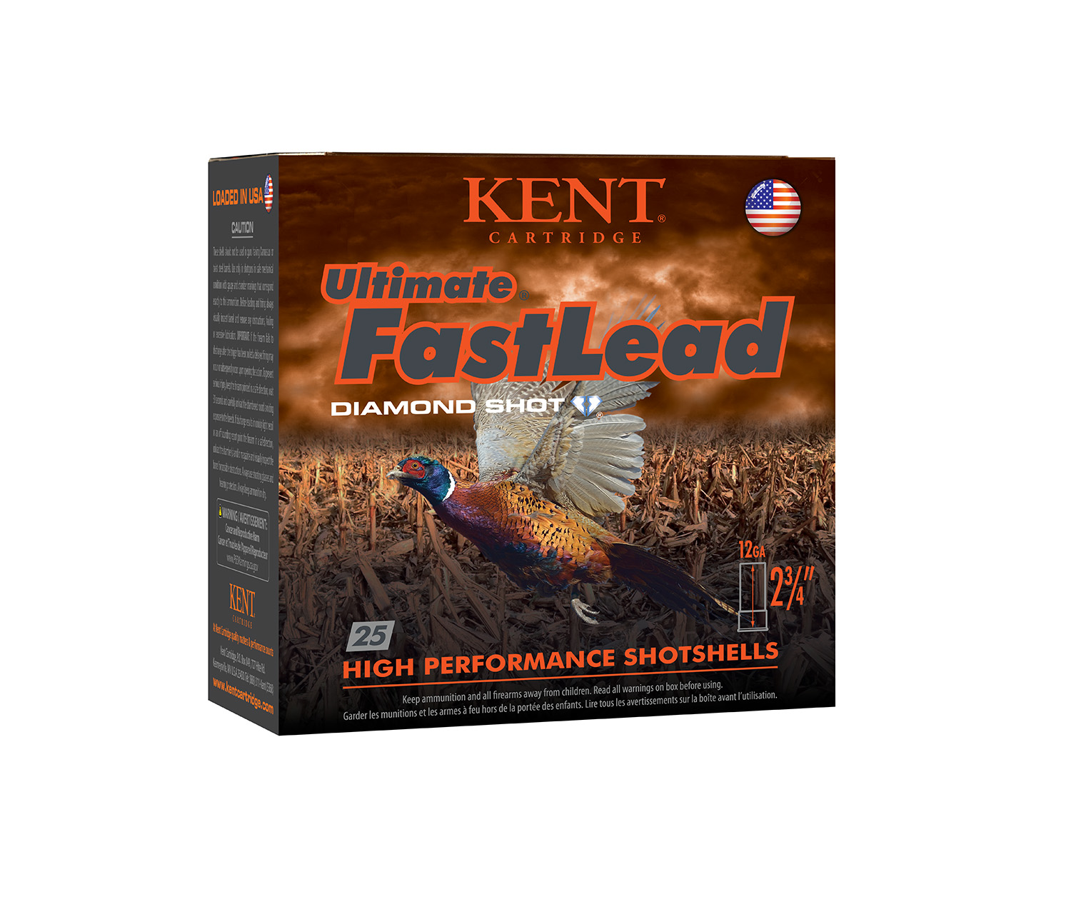 131743.jpg Kent Cartridge K122UFL404 Ultimate Fast Lead 12Gauge 2.75" 1 3/8oz 4Shot 25 Per Box/10 Case