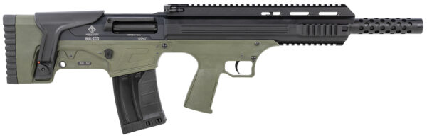 ATI ATIG12BDG Bulldog 12 Gauge Semi-Auto 3" 5+1 18.50" Black Steel Barrel, Black Aluminum Receiver, Picatinny Rail, Green Fixed Bullpup Stoc & Grip