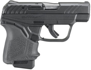 Ruger 13714 LCP II 22 LR 10+1 2.75" Satin Stainless Steel Barrel, Black Oxide Serrated Slide, Black Polymer Frame, Black Hogue HandALL Rubber Grip, Lite Rack System, Right Hand