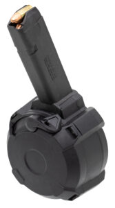 Magpul MAG1033BLK PMAG GL9 50rd Drum 9mm Luger Compatible w/Glock Black Polymer