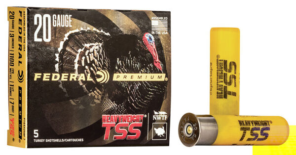 Federal Premium Heavyweight TSS 20 Gauge 3in #7 Shot Turkey Load, 5-Round Box