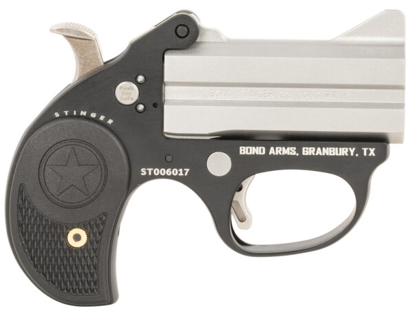 Bond Arms BAST Stinger 22 LR 2rd, 3" Double Matte Stainless Steel Barrel, Anodized Aluminum Frame, Black Nylon Grip, Rebounding Hammer, Crossbolt Safety