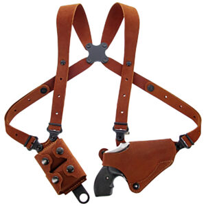 Galco Classic Lite 2.0 Shoulder Holster System for S&W J-Frame & Charter Arms, Natural Leather