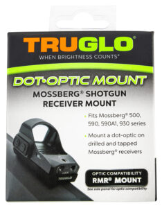TruGlo TGTG8955M2 Shotgun Receiver Mount Black Mossberg Trijicon RMR