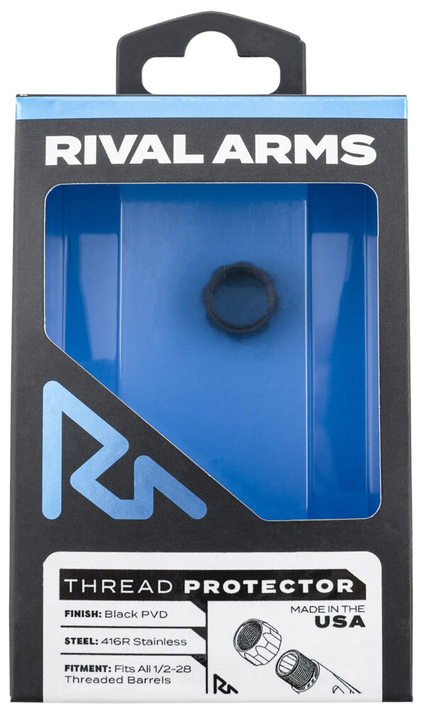 Rival Arms 1/2x28 Thread Protector in Black PVD Stainless Steel