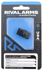 Rival Arms Stud Mount Adapter for AR Stock Forearm, Black Oxide Steel