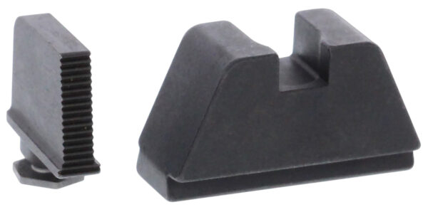 AmeriGlo GL470 Optic Compatible Sight Set for Glock 2XL Tall Serrated Front Sight- Black Rear Sight