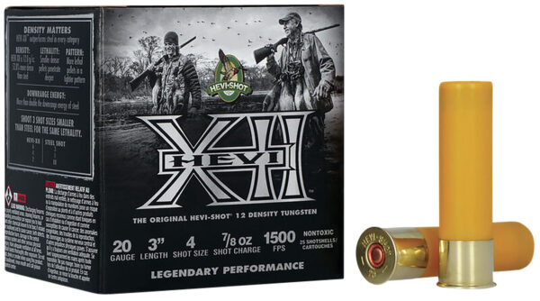 HEVI-Shot HS52204 HEVI-XII 20Gauge 3" 7/8oz Tungsten 4Shot 25 Per Box/10 Case