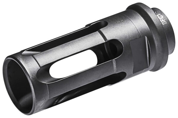 SureFire Closed-Tine Flash Hider, 5.56x45mm NATO, 1/2x28, Black DLC Stainless