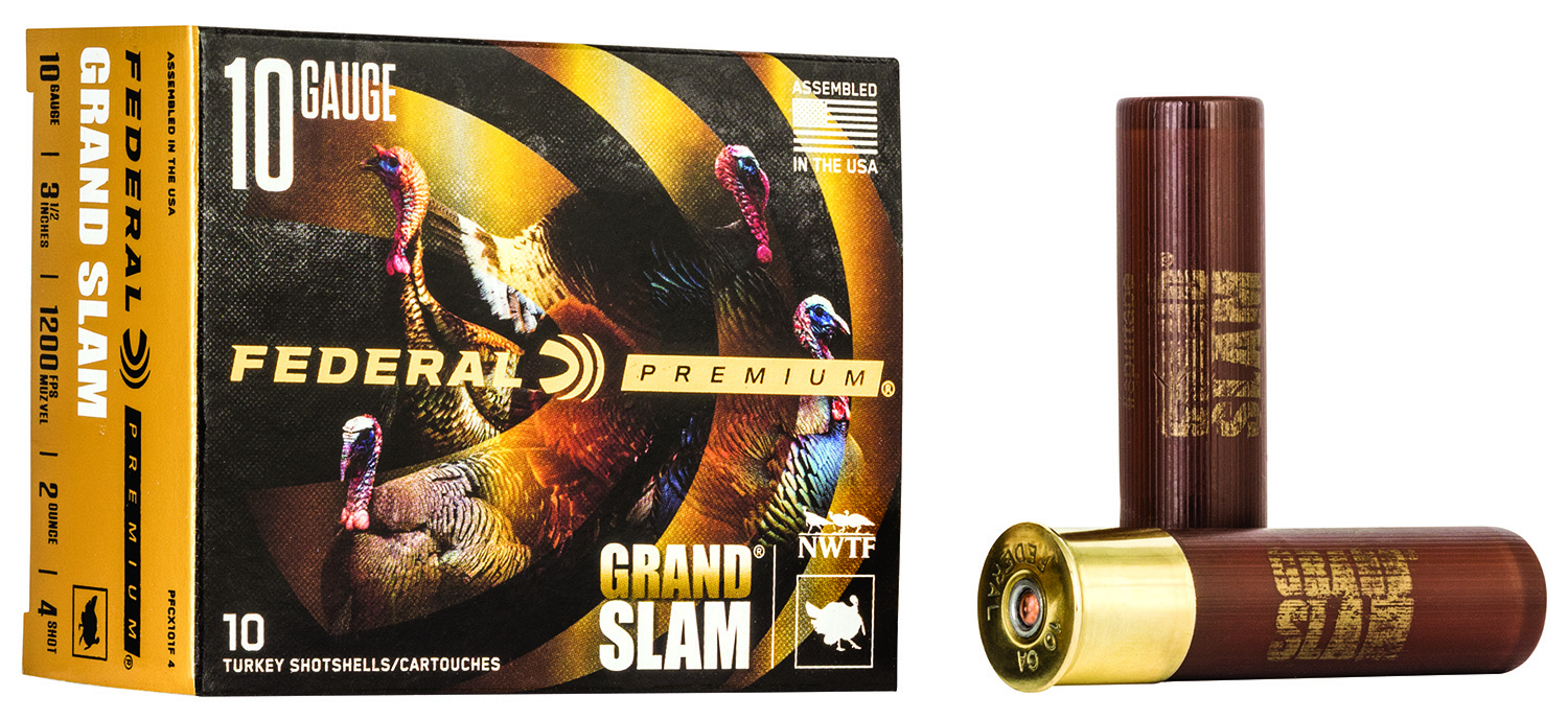 138087.jpg Federal PFCX101F4 Premium Grand Slam 10Gauge 3.50" 2oz 4Shot 10 Per Box/25 Case