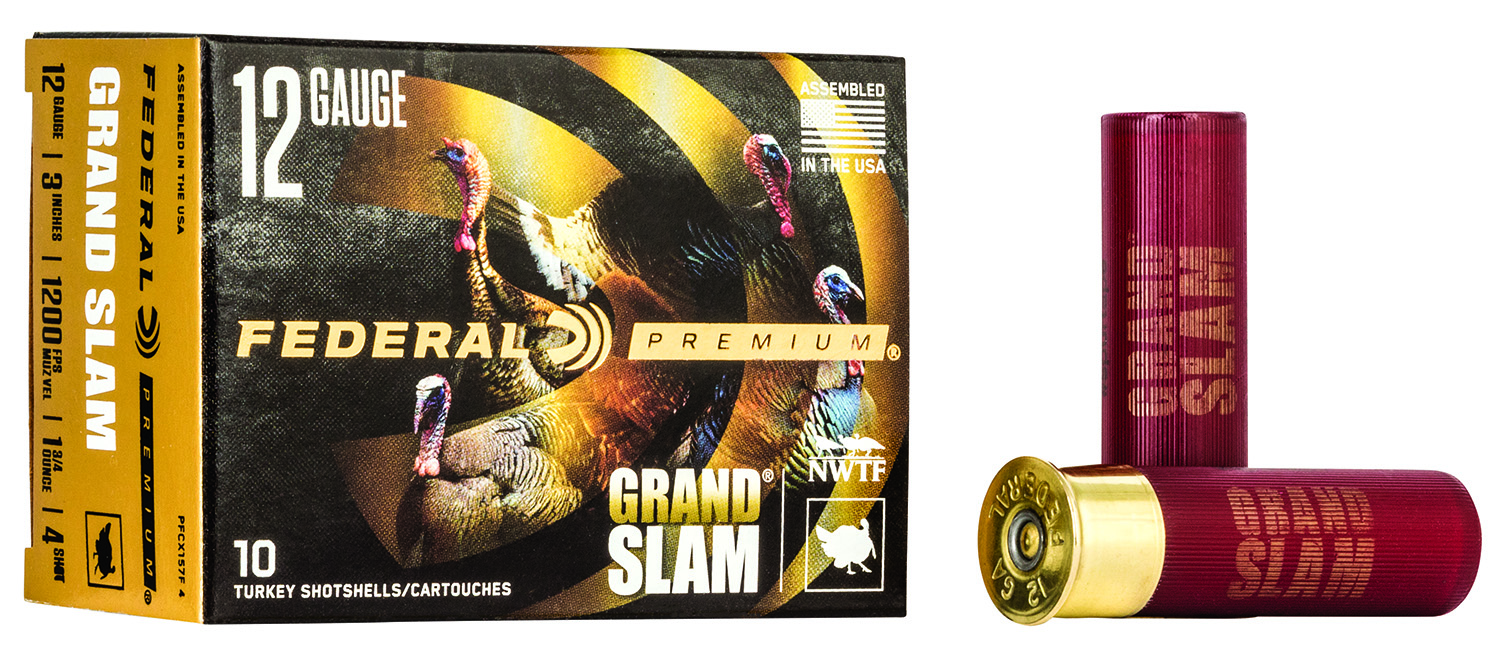 Federal Premium Grand Slam 12 Gauge 3-inch 1.75 oz #4 Shot, 10-Round Box