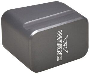 Warne MEG1954GR Magazine Extension made of 6061-T6 Aluminum with Hardcoat Anodized Gray Finish for Glock 19, 23 Magazines (Adds 5rds 9mm Luger, 4rds 40 S&W)