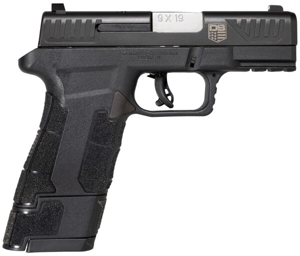 Diamondback DB0300P001 AM2 Sub-Compact Frame 9mm Luger 17+1, 3.50" Stainless Steel Barrel, Black Nitride Serrated Stainless Steel Slide, Black Polymer Frame w/Picatinny Rail & Polymer Grip