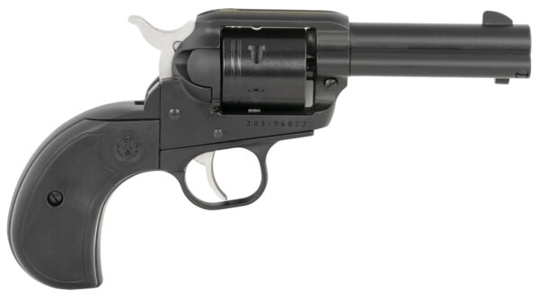 Ruger 2015 Wrangler 22 LR 6 Shot 3.75" Black Cerakote Steel Barrel, Black Cerakote Aluminum Frame, Black Cerakote Cylinder, Black Birdshead Grip, Exposed Hammer