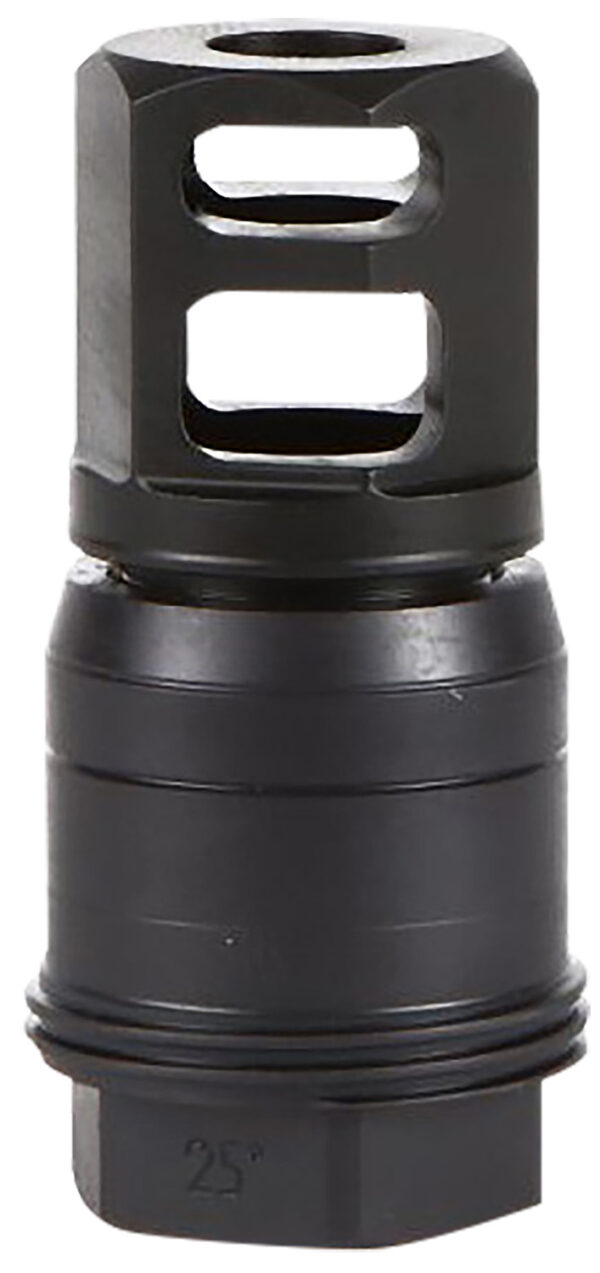 Sig Sauer SL55612X2825DEGM Clutch-Lok QD Muzzle Brake Black Stainless Steel with 1/2" 28 tpi Threads for 5.56mm 25 Degree Taper