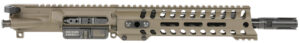 Patriot Ordnance Factory Minuteman Complete Upper 5.56x45mm NATO 10.50" Black Nitride Barrel Aluminum Patriot Brown Receiver 9" M-LOK Handguard Lo Pro DI Gas Block (Mid Length)