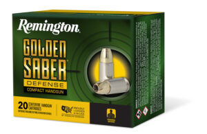 Remington Golden Saber Defense Compact 40 S&W 180gr BJHP, 20 Rounds