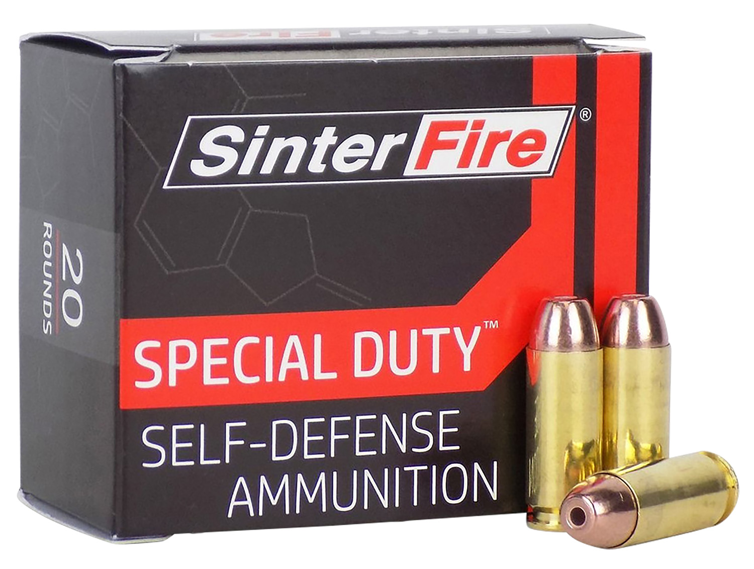 SinterFire Special Duty 10mm Auto 125gr Lead-Free Frangible Hollow Point Ammunition, 20-Round Box